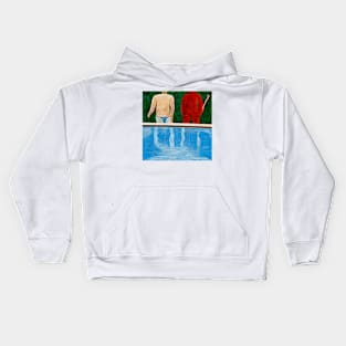 Friends by the pool Kids Hoodie